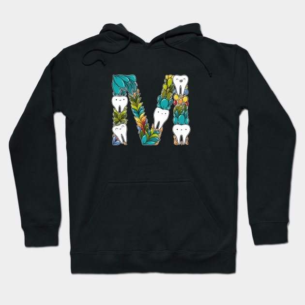 Letter M Hoodie by Happimola